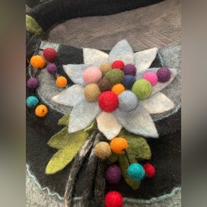 Whimsical felted wool purse-great for a boho princess